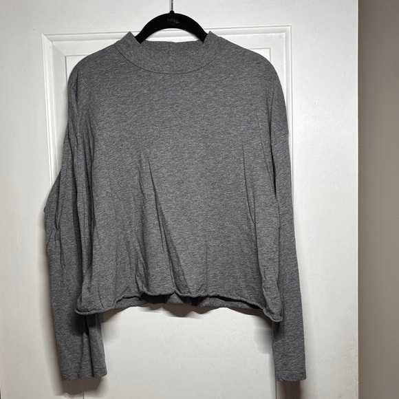 aerie Tops - Aerie Long Sleeve Mockneck Crop Tshirt, M